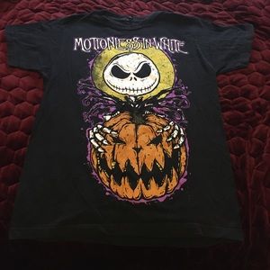 On hold Rare motionless in white band tee